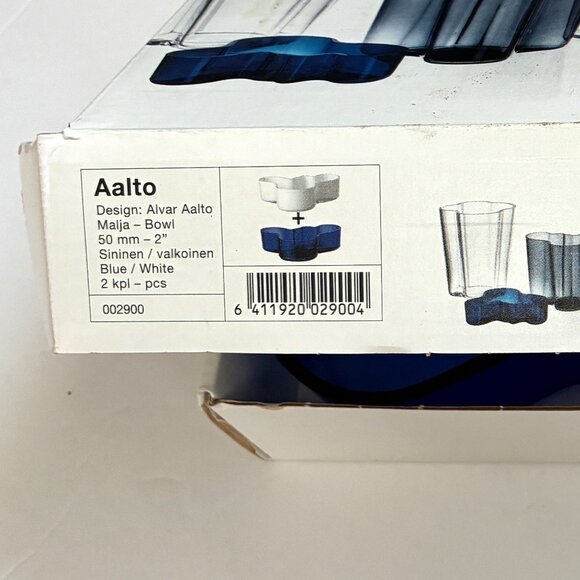 iittala Alvar Aalto Collection Glass Bowls - Set of 2 - NEW - Picture 3 of 8